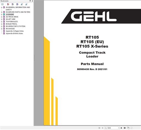 gehl 135 skid steer|gehl rt105 operation manual.